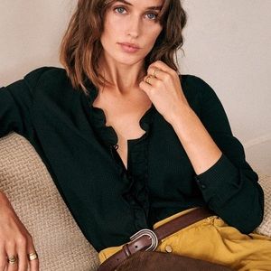 Sezane Luce Blouse, Black